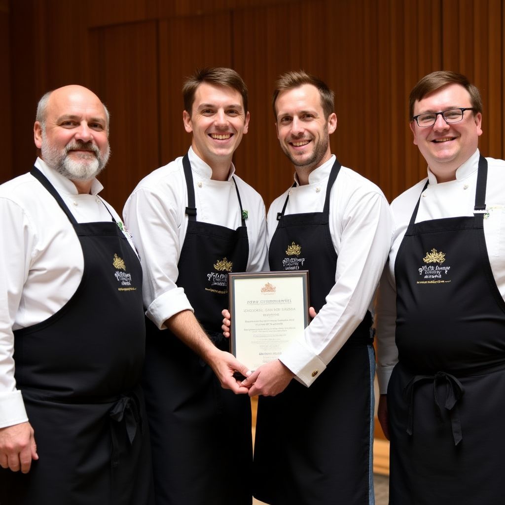 AussieCuisine team receiving award
